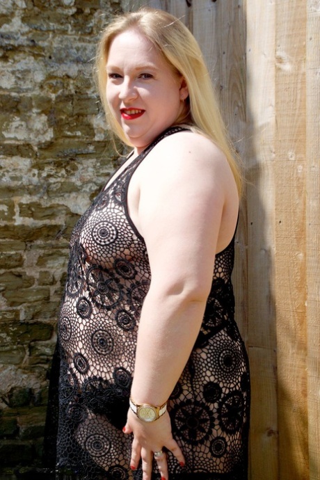 blonde fat in lingerie beautiful porn pic
