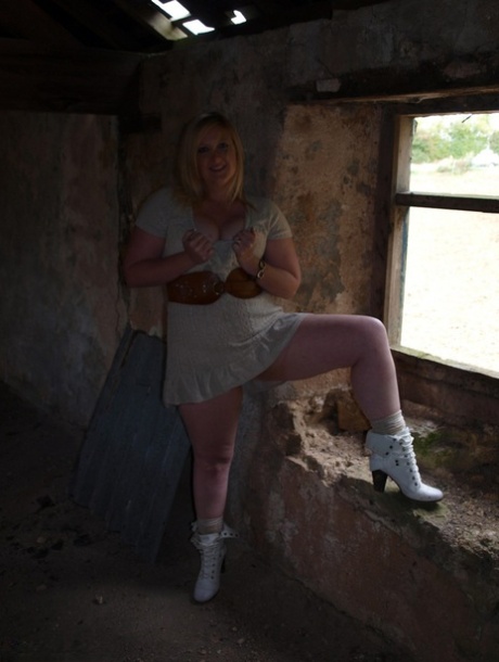 german bbw samantha teasing in black stockings on the bed hot nude pictures