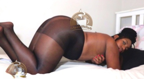 fat cutie is performing great blowjob to her dark boyfriend hot photo
