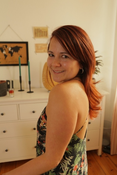 fake penis loving voluptuous redhead hottie showcases her skills free naked image
